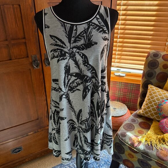 Forever 21 Palm Tree Tank Dress, Size Medium - Picture 1 of 7